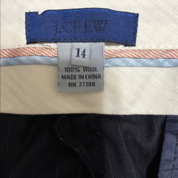 J. Crew Navy Wool suit size 14 - Picture 11 of 12